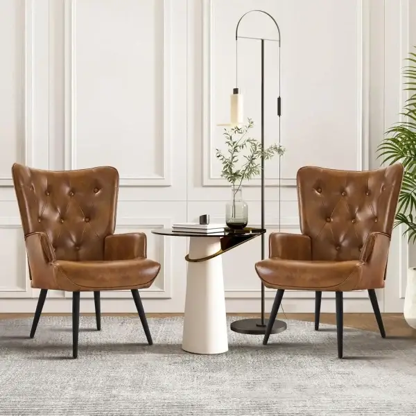Set of 2 Wingback Armchair
