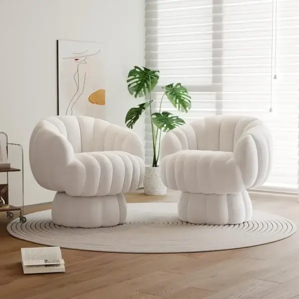 Mid Century Modern 360 Degree Swivel Accent Chair